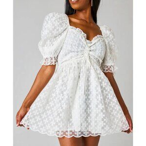 Buddy Love Colby Puff Sleeve Mini Dress (NWOT)